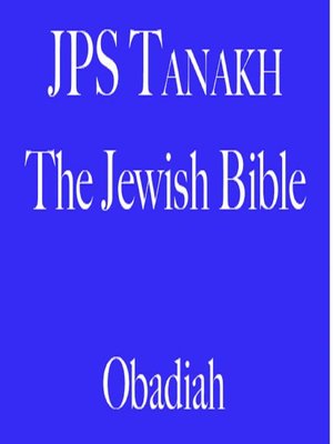 cover image of Obadiah